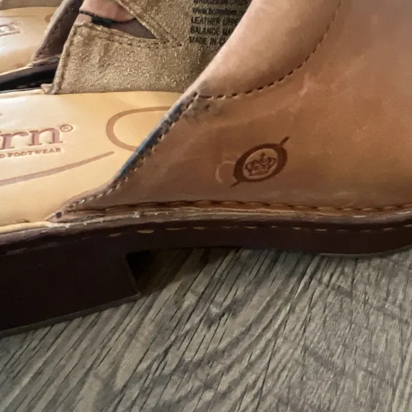 Born Women’s Mules‎ 6M Hilary Leather Comfort Brown - Image 6