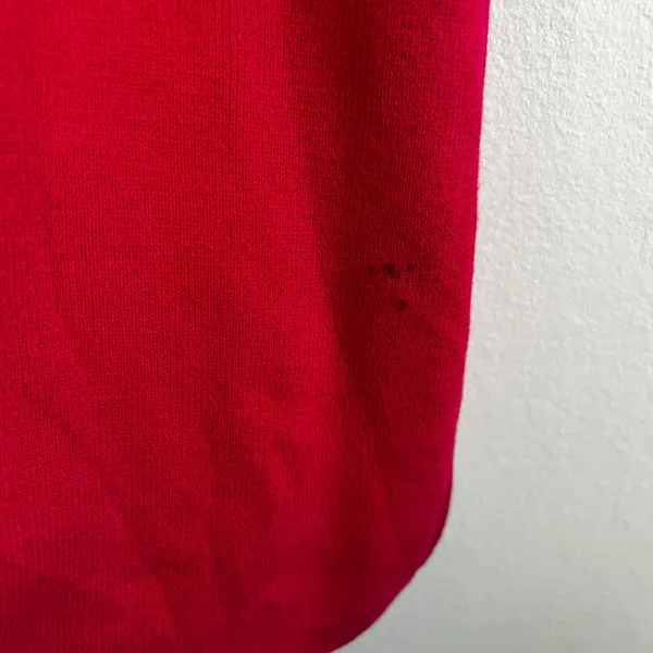 Vintage Talbots Button Up Cardigan Sweater Size‎ Large Hot Pink Short Sleeve - Image 3