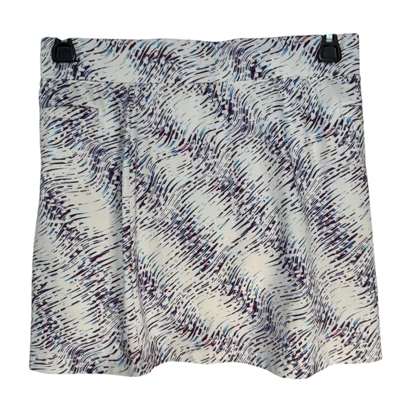 Pebble Beach Performance Skort Women's Size Medium White Blue Print Golf‎ Tennis - Image 2