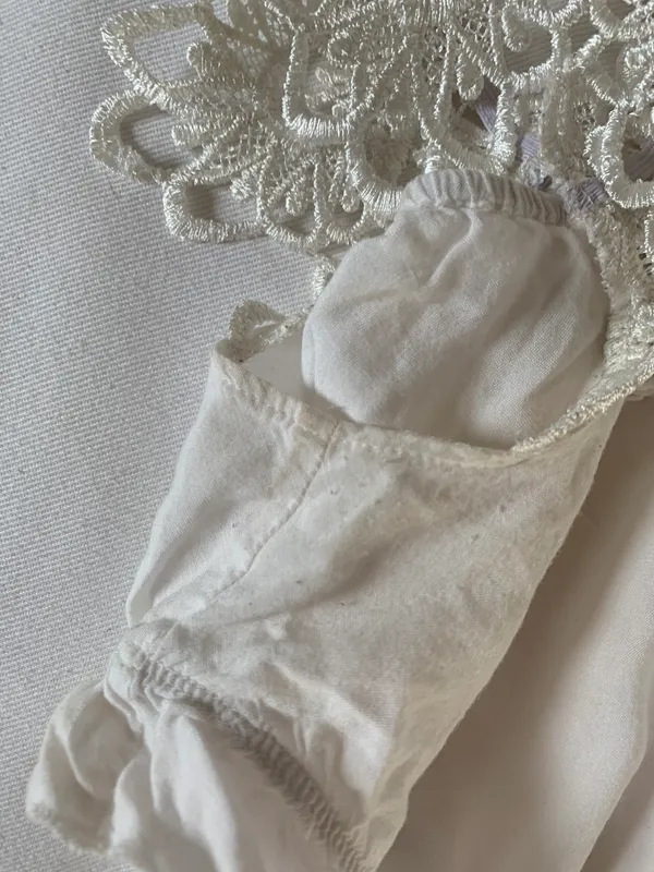 White Off The Shoulder Crop Top  - Image 3