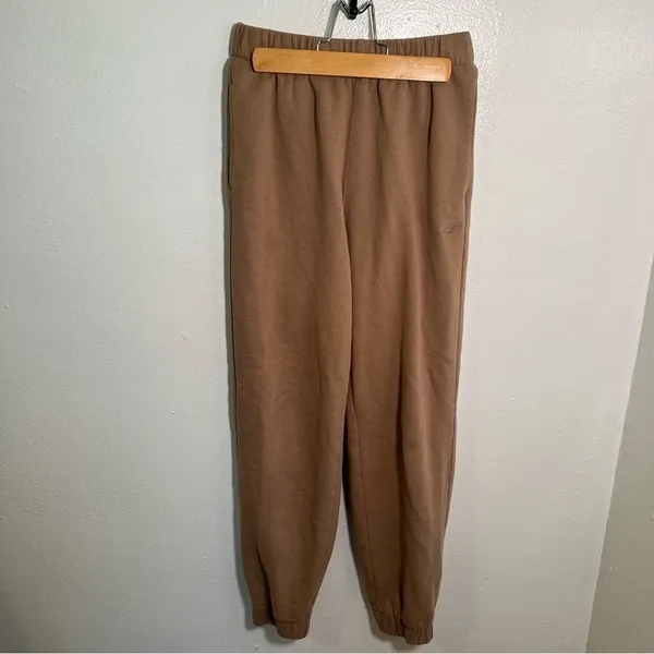 Hollister Women's Sz XS Ultra High-Rise Jogger Sweatpants Beige Tan Cotton Blend - Image 6