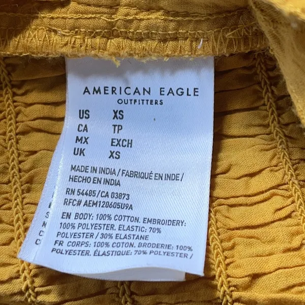 American Eagle Cropped Top w/Tie Back Size XS - Image 13