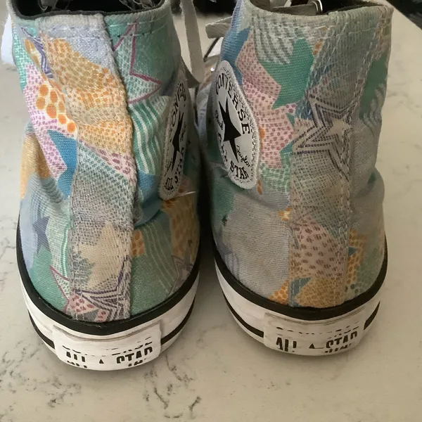 Converse Chuck Taylor all star mosaic design high top sneakers lace up size 7.5 - Image 5