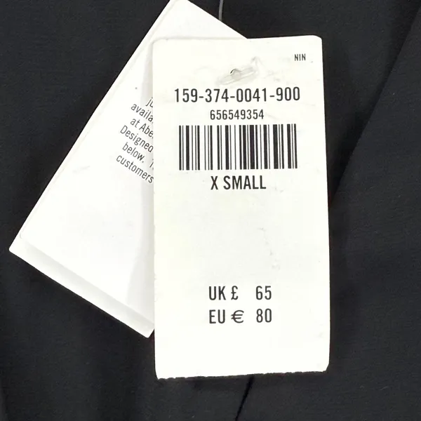 Abercrombie & Fitch Black Long Sleeve Surplice Mini Dress XS Fit to‎ Flatter - Image 7
