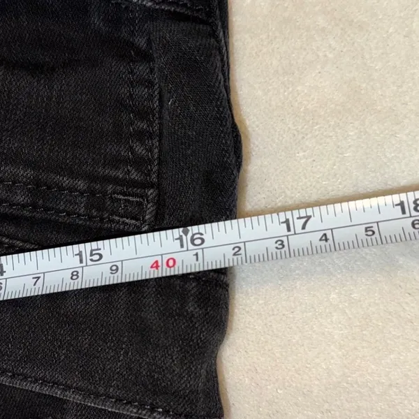 73 | Madewell Roadtripper High‎ Rise Skinny Jeans Black Womens 31T - Image 9