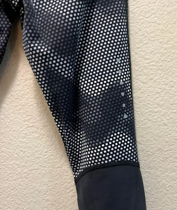 Nike Dri-Fit Speckled Black Compression Full Length Leggings Size Small - Image 5