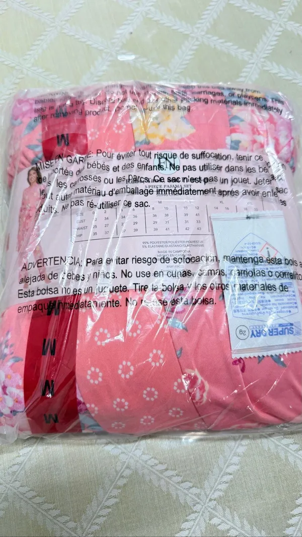 NWT Flora Nikrooz 3-Piece Sleep Set – Pink Floral (Medium)B28 - Image 6