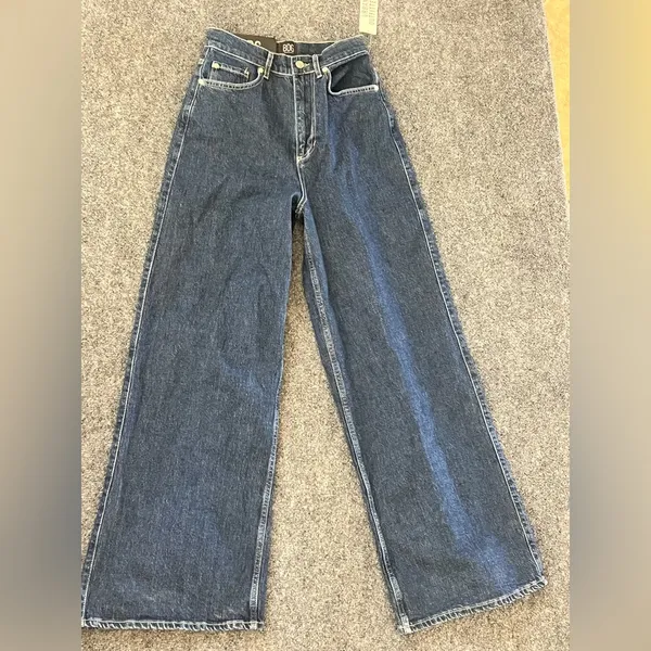 BDG Blue Denim Jeans A-Wide Leg SIZE 28 ( NWT) - Image 3
