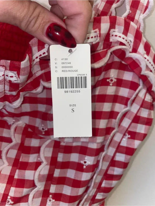 NWT Anthropologie Sleeveless Sweetheart Gingham Midi Dress - Image 8