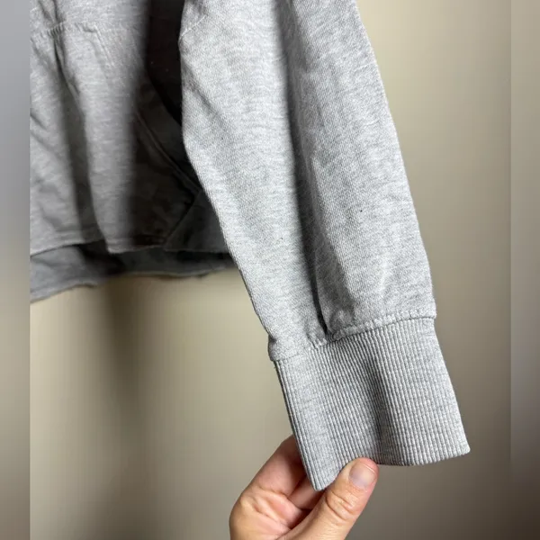 FP Movement All Sport Sweat Hoodie Grey Oversized Crop XS Free People - Image 10