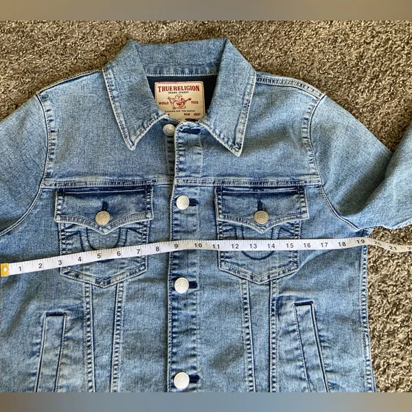 True Religion Blue Denim Jacket - Image 3