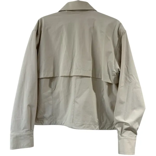 Halfdays Nan‎ Field Jacket Womens Small Oatmilk Beige Cargo Hiking Coat Full Zip - Image 3