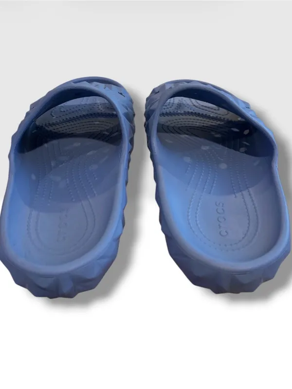 Crocs Classic Geometric Slide Sandals Blue Men 8 Women 10 Slip On - Image 4