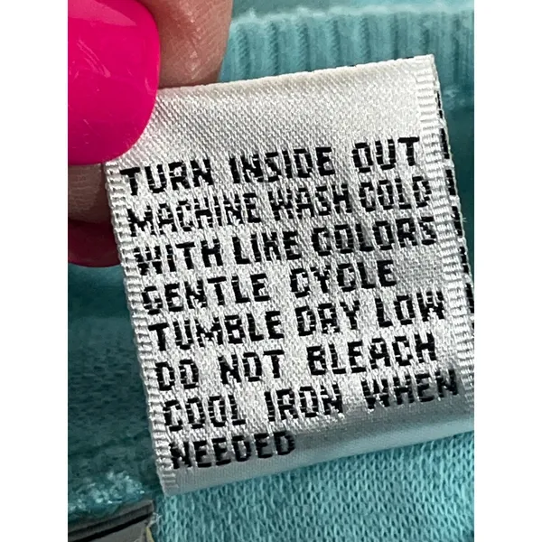 KT Classics Quilted Floral Embroidered Vest Women L Turquoise Shabby Chic Comfy - Image 9