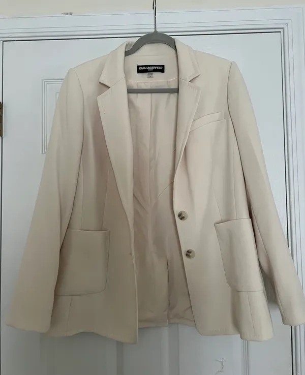 Karl Lagerfeld Cream Blazer - Image 2