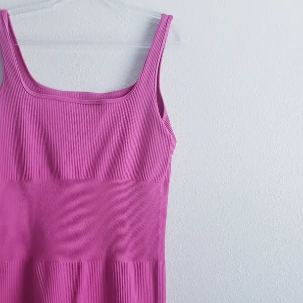 Ribbed Athletic Pink Short Romper Gym Fit - Image 7