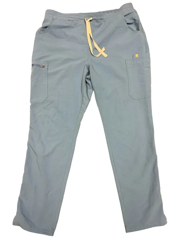FIGS Yola Technical Collection Scrub Pants Women’s L | Ceil Blue | EUC - Image 2