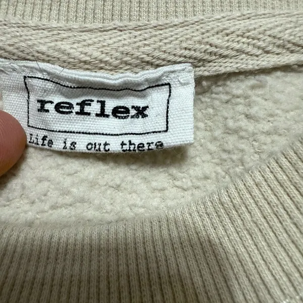 Reflex Cream Los Angeles Women’s Sweatshirt Sz S minimalist 90s y2k graphic‎ - Image 3