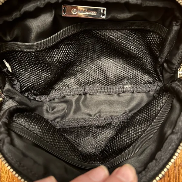 Lululemon Everywhere Belt Bag Black Teddy Fuzzy Plush Goldtone - Image 3