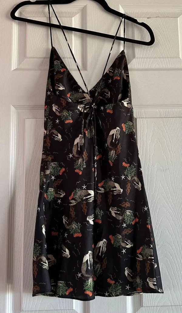ZARA Satin Mermaid Mini Dress - Image 5