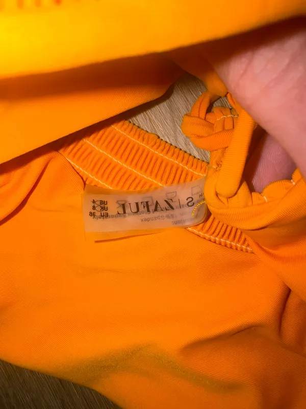 Zaful Bandeau Bikini Orange - Image 3