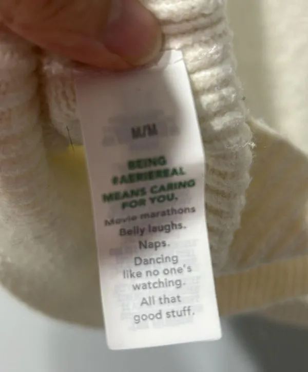 Aerie Women's CozyUp Cream Sweater Size Medium Oversized Crew Neck Soft - Image 5