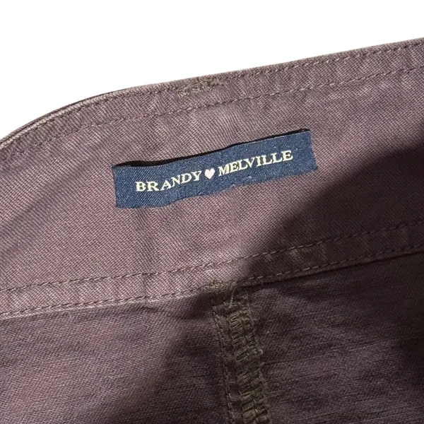 Brandy Melville Cargo Mini Skirt Brown Cotton Utility‎ One Size - Image 5