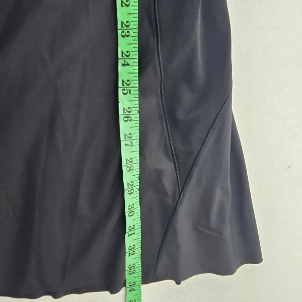 Athleta Match Point Tennis Dress Black Mesh Racerback Quarter Zip‎ Pockets M - Image 11