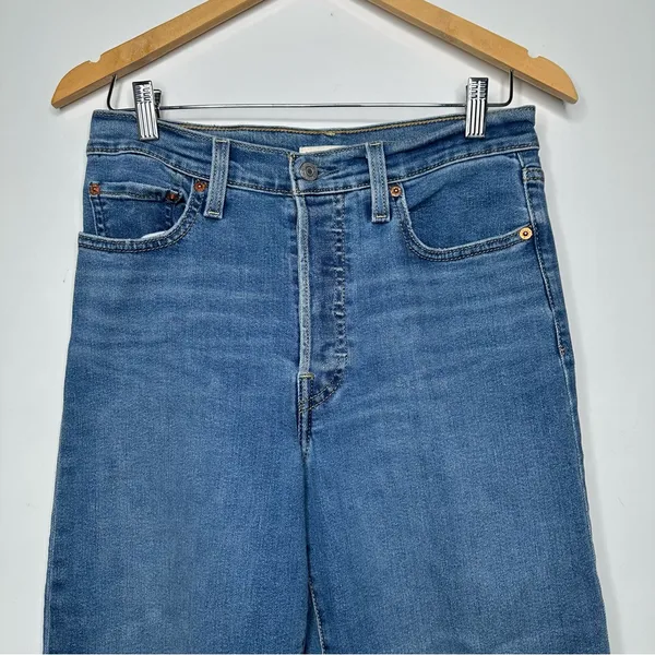 Levi’s Ribcage Straight Ankle Jeans Blue Size 27 - Image 5