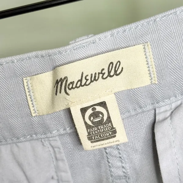 Madewell The Garment Dyed ‘90s Straight Cargo Pant Solstice Grey Blue Size 33 - Image 10