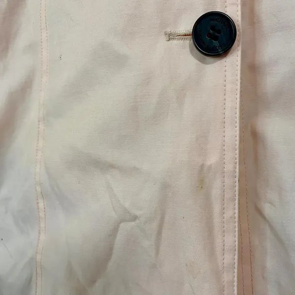 Michael Kors Women's Trench Coat With Buttons Pink Size XS FLAW - Image 9