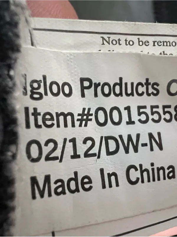 Igloo Houndstooth Insulated Soft Cooler Lunch Tote Bag Canvas Reusable Black - Image 11
