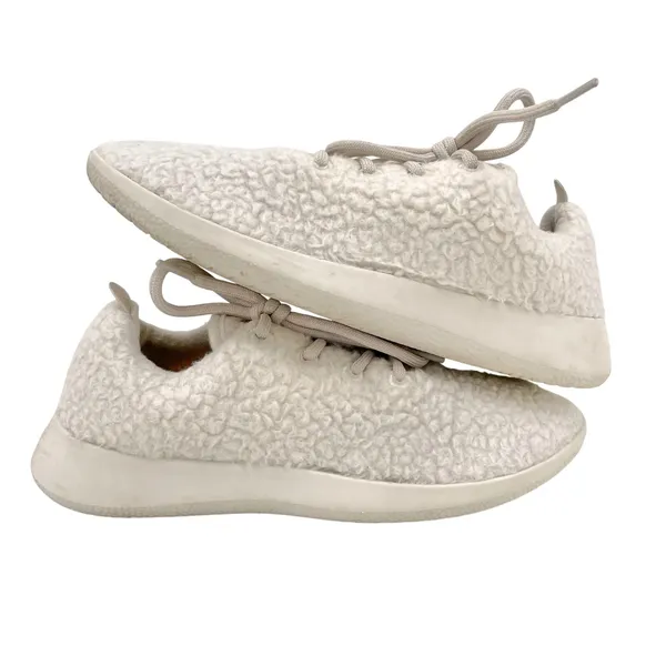 Allbirds Wool Sneakers Runner Fluffs White Merino Wool Athletic Shoes US Size 9 - Image 2