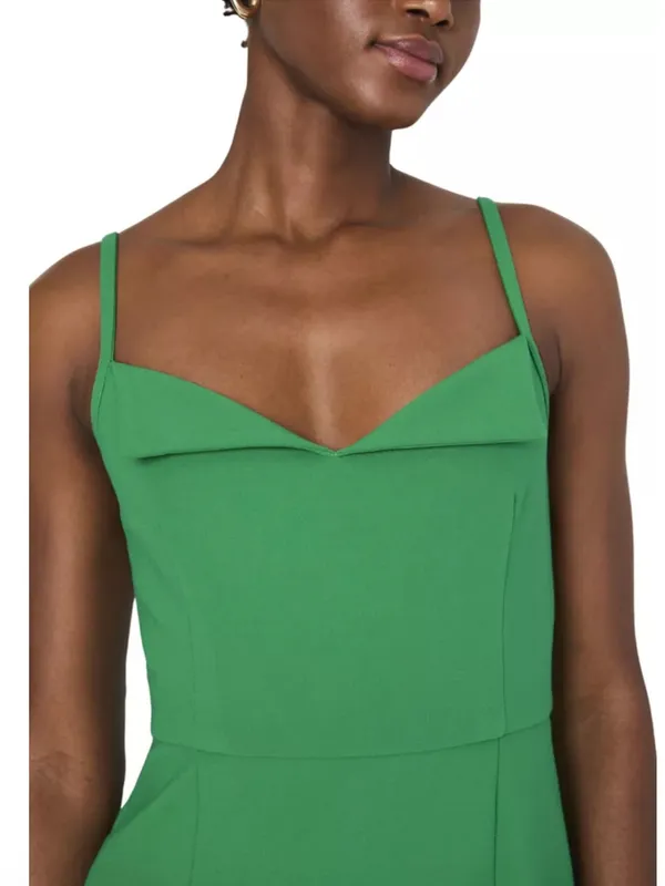 NWT French Connection Whisper Foldover Minidress In Green Tambourine Size 14 - Image 5