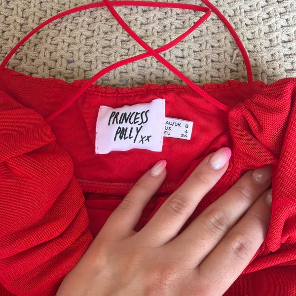 Princess Polly Red Mini Dress  - Image 3