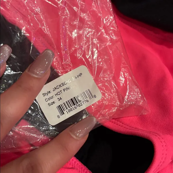 Jolyn Hot Pink Tie Back Jackson One Piece - Image 4