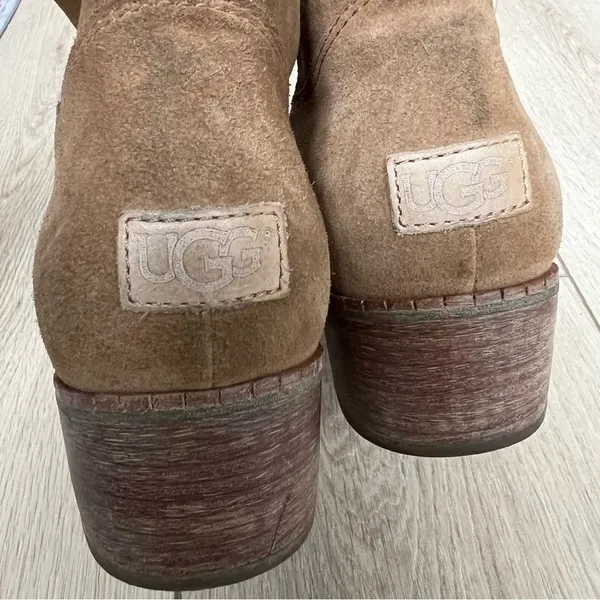 UGG Australia Darling Suede Ankle Boots Chestnut Size 11 - Image 6