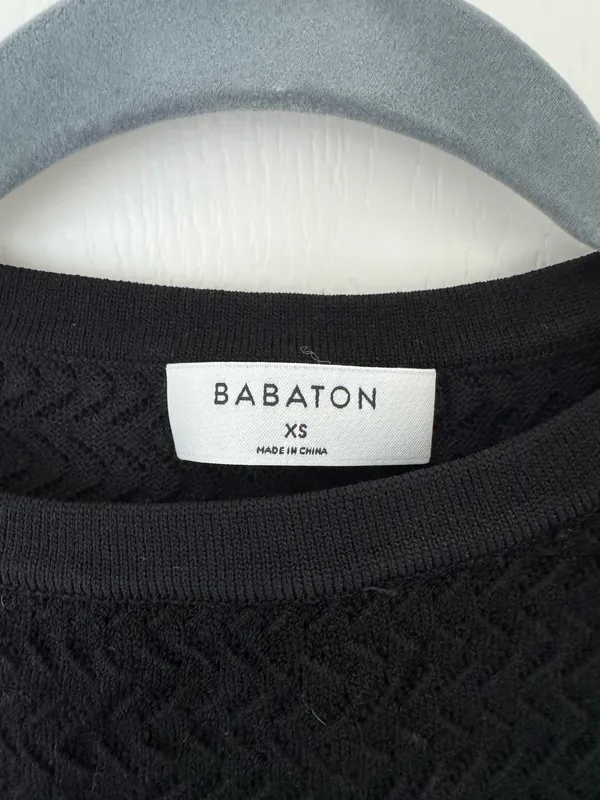 Aritzia Babaton Pointelle Tank in Black - Image 4