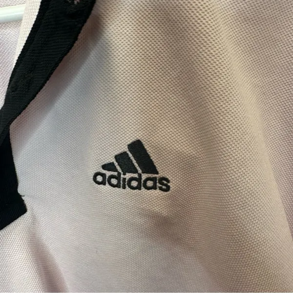 Adidas Cropped Medium Oversized Light Purple Polo Shirt Multi Sport - Image 4