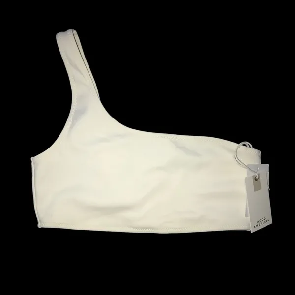 GOOD AMERICAN Women's Ivory Always Fits One Shoulder Bikini Top Size 2 (US M) - Image 5