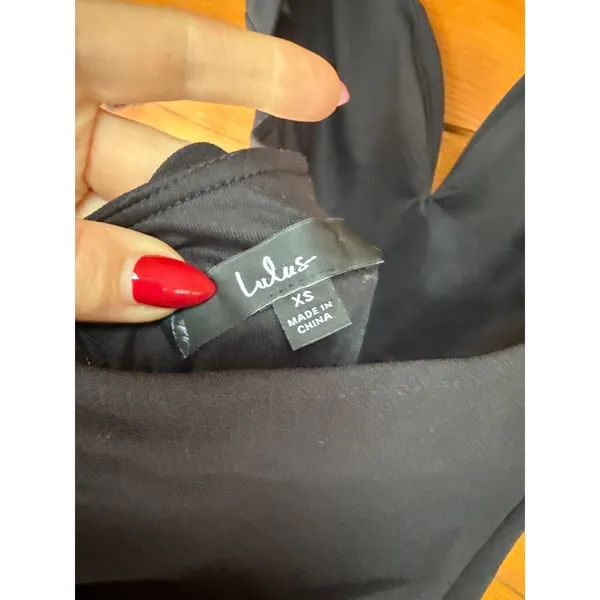 Lulus Alluring Temptation Black Backless Ruched Mermaid Maxi Dress Size XS - Image 6