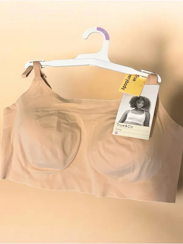 NWT True & Co. True Body Scoop Neck Adjustable Strap Bra - Size XL - Beige - Image 5