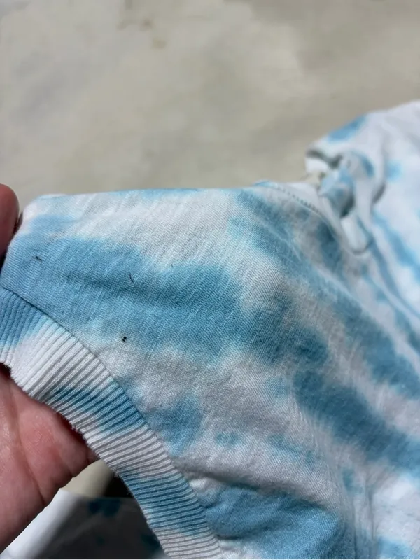 Free people FP movement Blue Tie-Dye Cropped Muscle Tank Top medium - Image 3