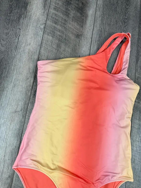 Aerie Coral Stripe One Piece Swimsuit - Image 4