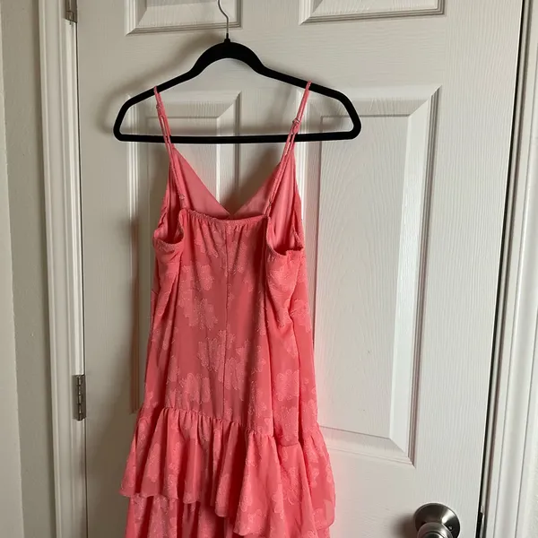 Women's Triangle Cup Tiered Mini Skater Dress - Wild Fable Pink Size large - Image 7