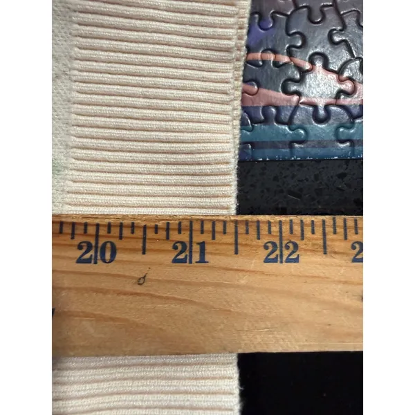 Princess Polly Argyle Sweater Vest Sage Green‎ Cream V-Neck Knit large - Image 6