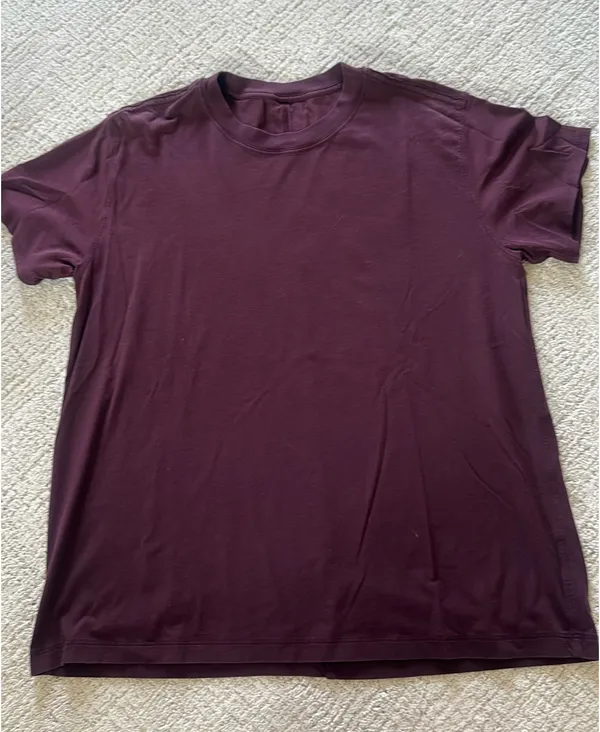 Lululemon All Yours Cotton Tee Cassis 8  - Image 3