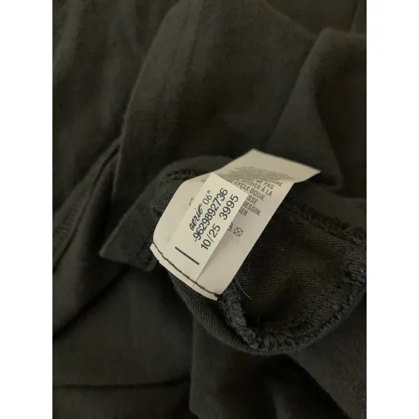 Aerie Dark Gray‎ Pocket Long Sleeve Tee Oversized Casual Lounge Basic S - Image 5