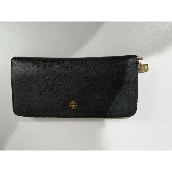 Tory Burch Black Emerson Zip‎ Passport Continental Wallet K - Image 2