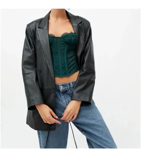 Urban Outfitters Dark Green Corset Top - Image 3